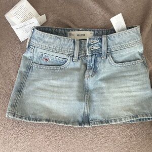 Hollister Faded Blue Mini Skirt with shorts